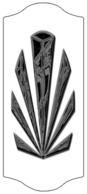 DARAY-C-602-BK-WT Black Sunburst White